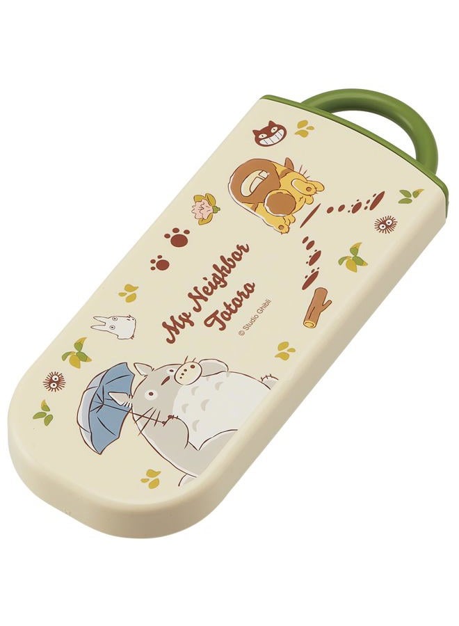 Skater My Neighbor Totoro Utensil Set - Cat Bus - Includes Reusable Fork, Spoon, Chopsticks and Carrying Case - Authentic Japanese Design - Durable, Dishwasher Safe - Image 2