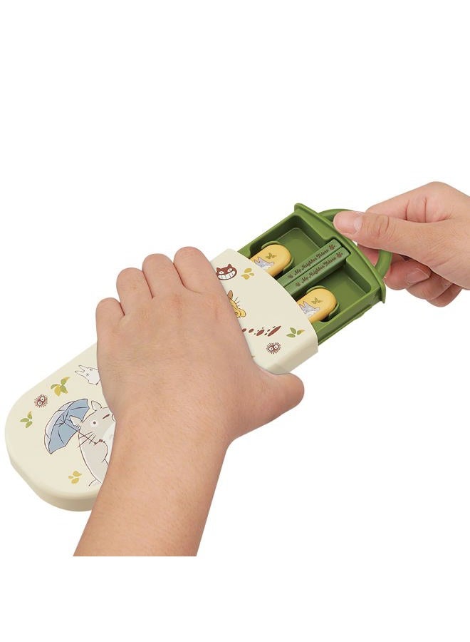 Skater My Neighbor Totoro Utensil Set - Cat Bus - Includes Reusable Fork, Spoon, Chopsticks and Carrying Case - Authentic Japanese Design - Durable, Dishwasher Safe - Image 3