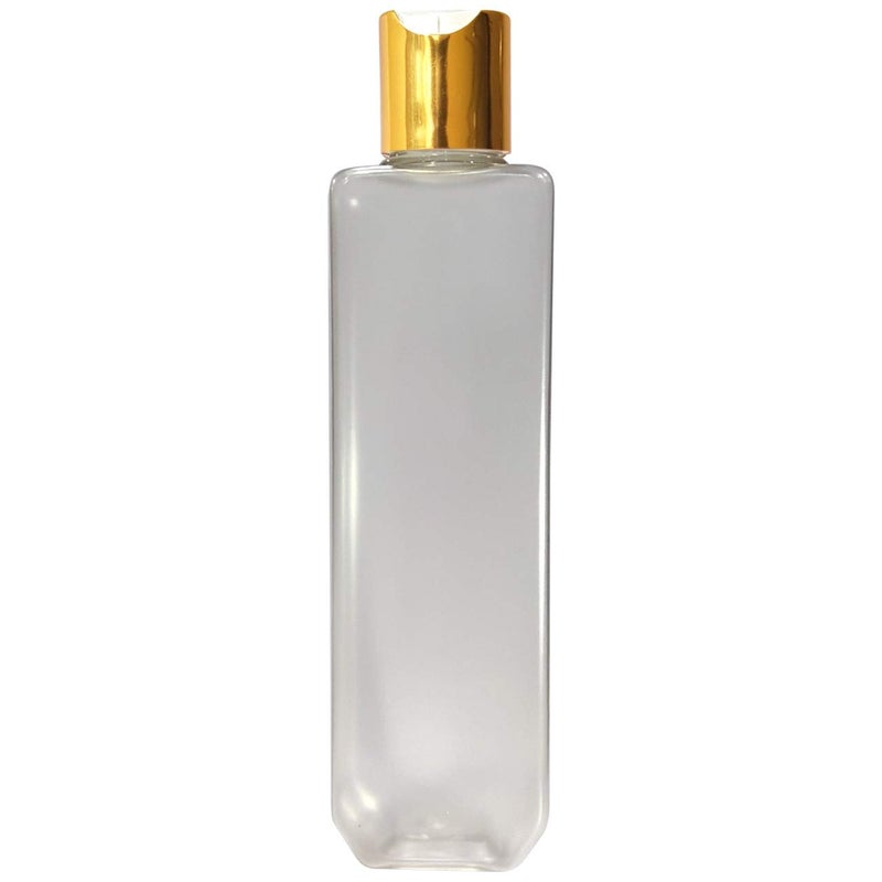 MARKSCLEAR 200ml Frosted Transparent Pet Bottle with Golden Disktop Cap for Oils, Lotion/DIY Moisturizer/Hand Wash- Pack of 3 - Image 5