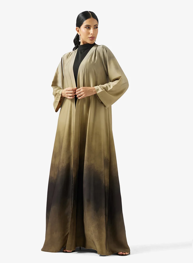 جولدن ابل طقم عباية قطعتين بطبعة