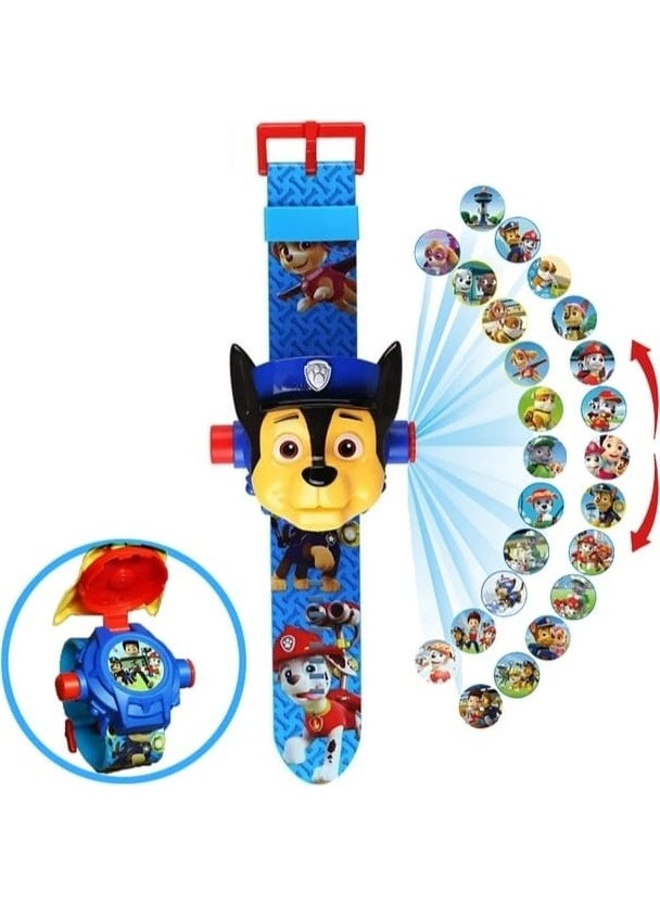 Admay - Paw Petrol 3D Projection Clock Projects 24 Different Characters on the Wall - Image 1