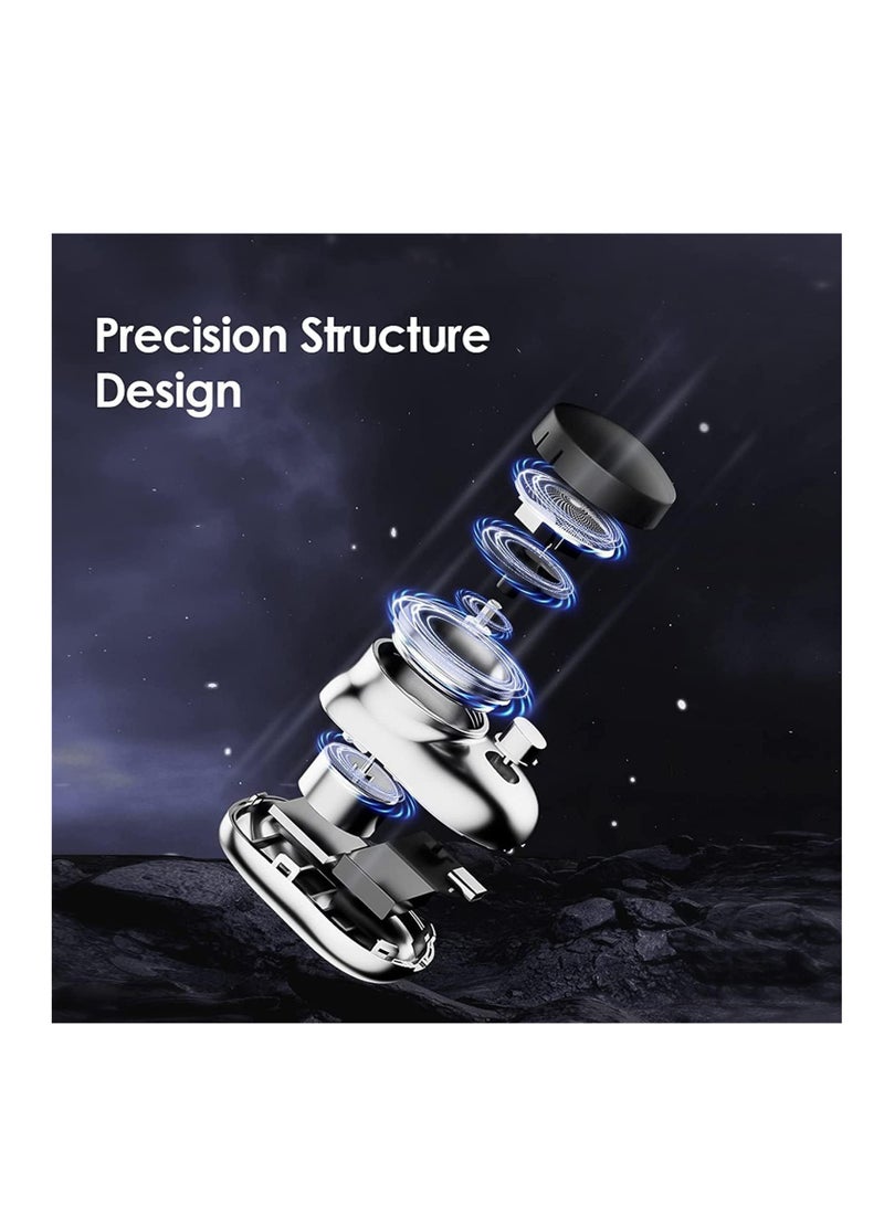 ELTRAZONE Mini&Portable Electric Shaver, New Pocket Portable Electric Shave, Magic USB Mini Shaver Electric Razor For Men, Rechargeable Travel Razors For Men Electric Shaver For Shaving Face(Blue) - Image 5