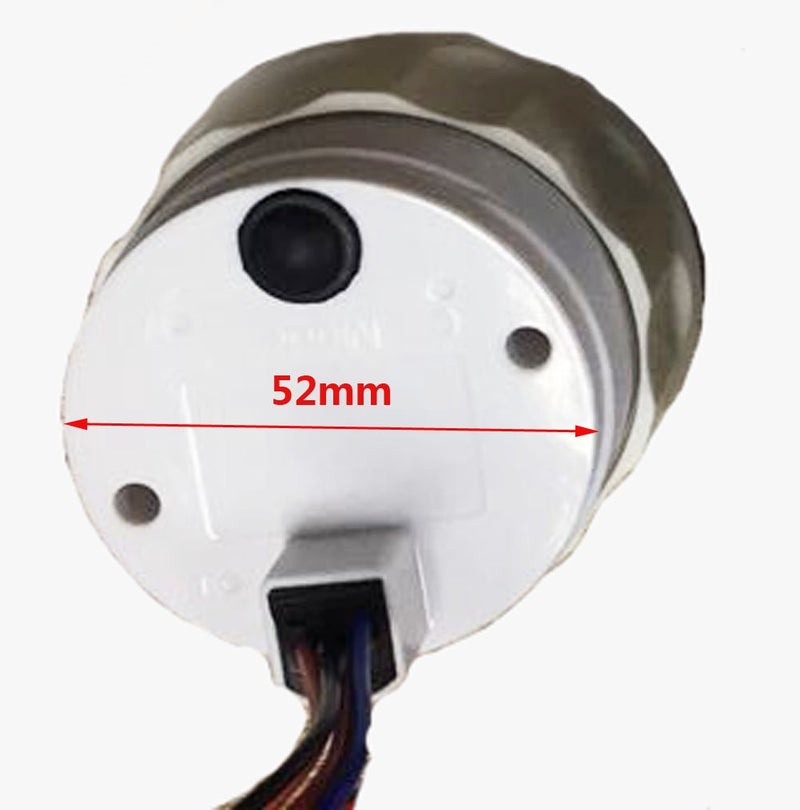 SAMDO 52mm 7 Backlight Waterproof Voltmeters Universal Voltage Gauges Voltage Meters 8-16V for Boat Yacht Auto Motor Home Truck - Image 2