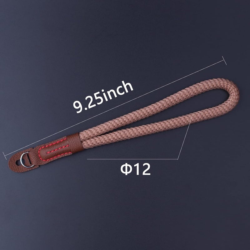 VKO Camera Wrist Strap,Hand Strap Lanyard for DSLR SLR Mirrorless Camera Rope Adjustable Safety Strap(Coffee) - Image 3