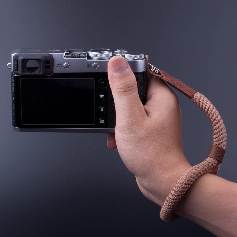 VKO Camera Wrist Strap,Hand Strap Lanyard for DSLR SLR Mirrorless Camera Rope Adjustable Safety Strap(Coffee) - Image 5