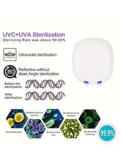 General Wall Mounted Portable Rechargeable UV Toothbrush Sterilizer Case，Portable UV Toothbrush Cover, Travel Toothbrush Case Both Electric And Manual Toothbrushes  - Image 4