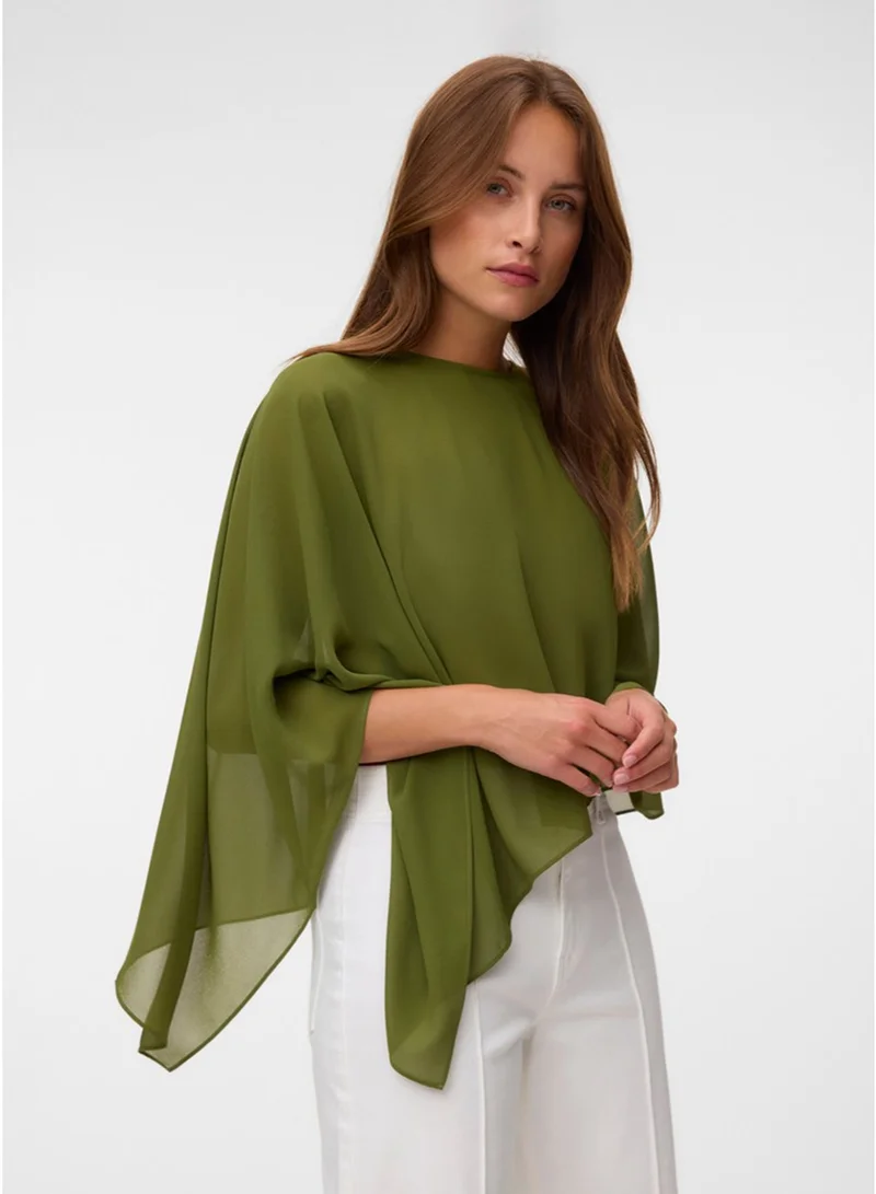 فيرو مودا Women's VMADALYN Cape Woven Top