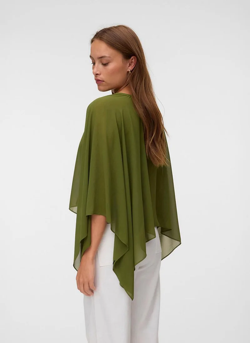 فيرو مودا Women's VMADALYN Cape Woven Top