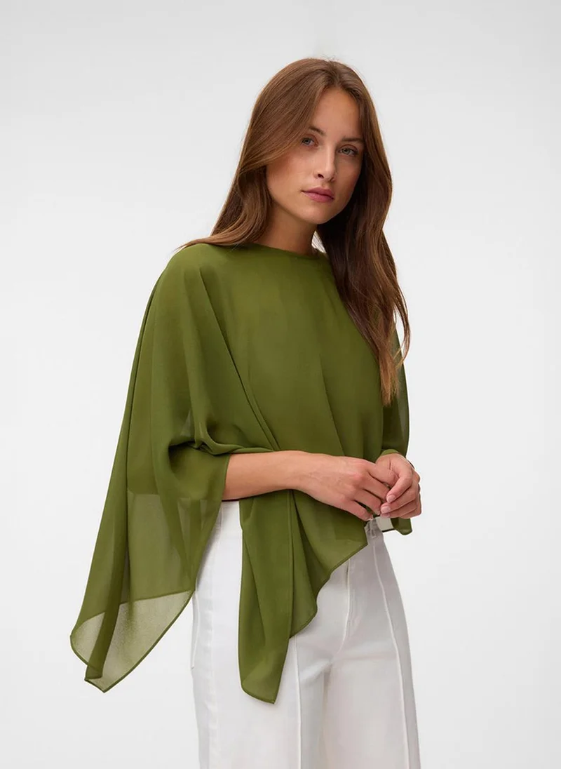 فيرو مودا Women's VMADALYN Cape Woven Top