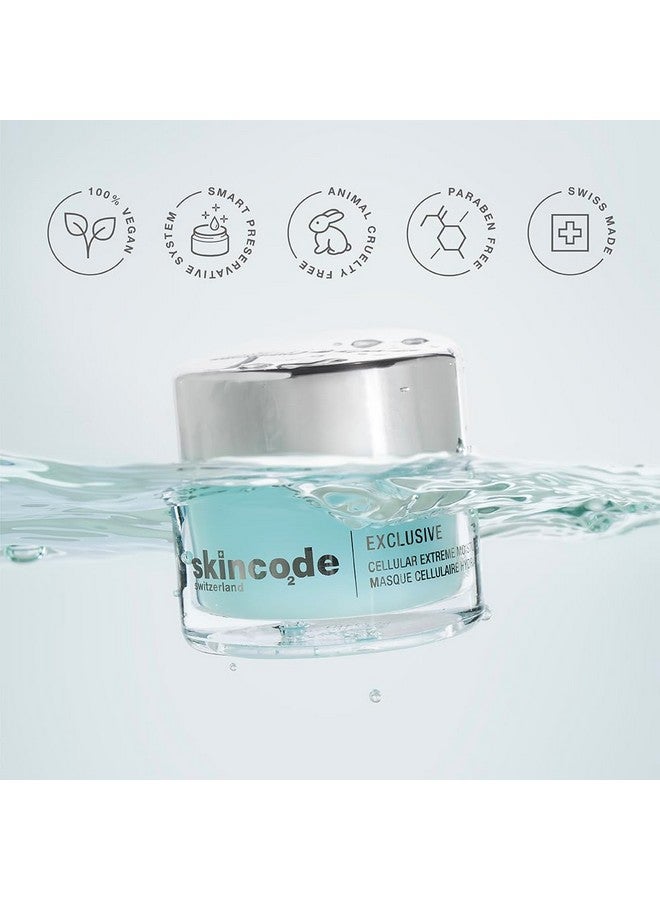 سكينكود قناع الترطيب الخلوي الحصري | كريم جل ليلي مرطب بعمق لمدة 24 ساعة | مضاد للأكسدة، يرفع ويشد ويبرد | للبشرة الجافة والمجففة (1.7 أونصة / 50 مل) - Image 2