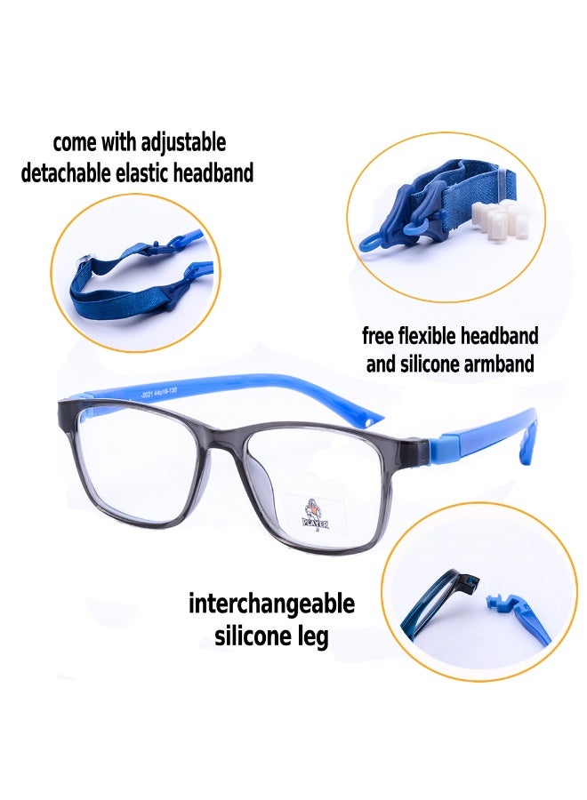 نظارات أطفال سيليكون خامة مميزة ــ بالجراب والمنديل - Image 1