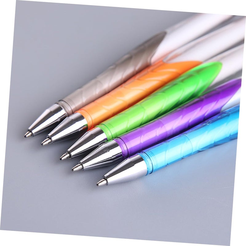 5pcs Sticky Ballpoint Pens with Lanyard Adhesive Base Smooth Ink Writing Random Color - Image 3