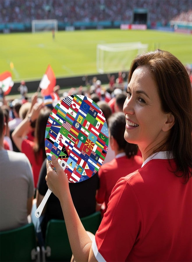 مجموعة من 20 قطعة من مستلزمات وإكسسوارات كأس العالم لكرة القدم 2026، هدايا رائعة لمحبي كرة القدم، مستلزمات حفلات بتصميمات أعلام الدول والكؤوس العالمية الملونة - Image 4