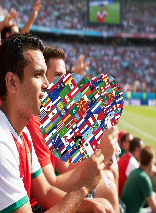 مجموعة من 20 قطعة من مستلزمات وإكسسوارات كأس العالم لكرة القدم 2026، هدايا رائعة لمحبي كرة القدم، مستلزمات حفلات بتصميمات أعلام الدول والكؤوس العالمية الملونة - Image 5