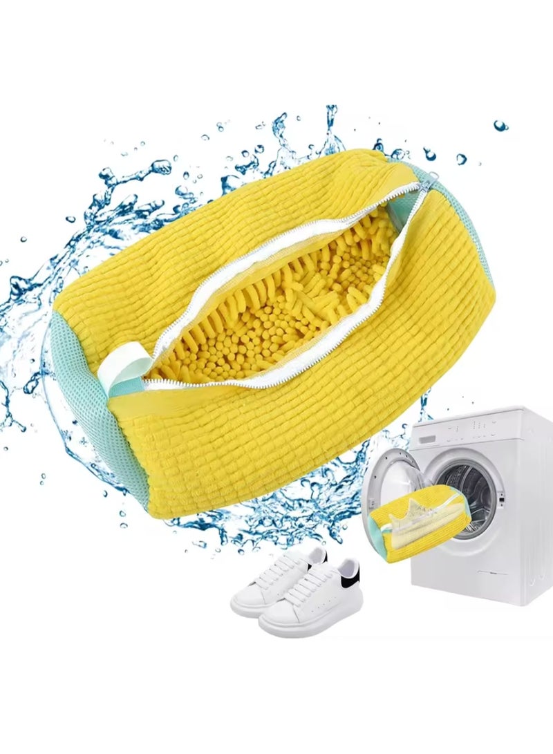 حقيبة غسيل الأحذية للغسالة، حقيبة محمولة للعناية بالأحذية، حقيبة غسيل أحذية، حقيبة تنظيف عميق للأحذية، حقيبة غسيل أحذية قابلة لإعادة الاستخدام لجميع أنواع الأحذية وأحجامها - Image 1