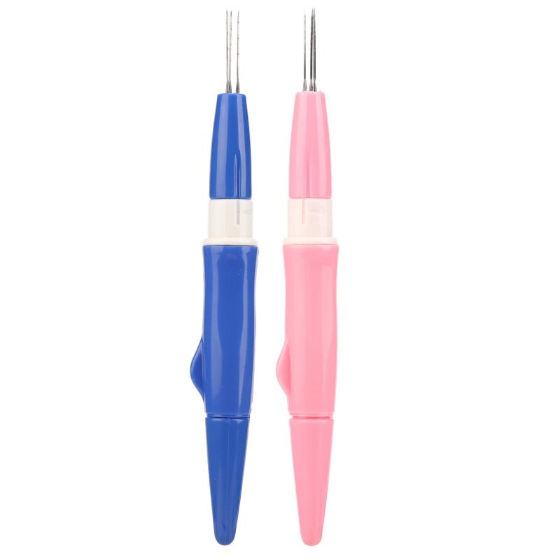 Felting Needles 3 Fine Needles Ergonomic Handle Plastic Metal DIY Tufting Tool for Delicate Projects - Image 2
