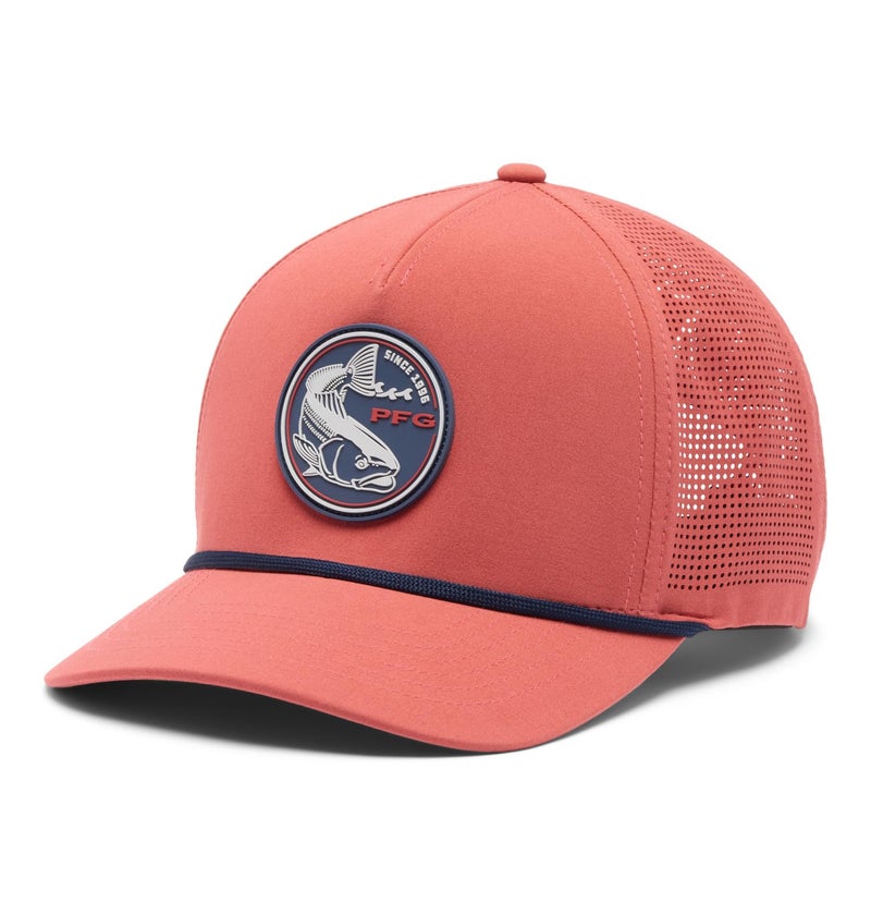 Columbia Unisex Tidal Pursuit 3D Stretch Snap Back Dusty CrimsonFish Circle Red Fish One Size - Image 2
