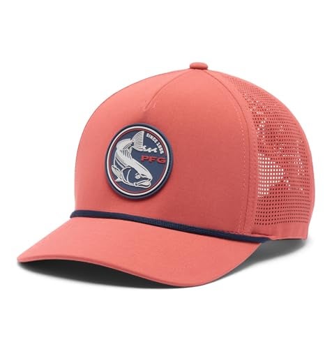 Columbia Unisex Tidal Pursuit 3D Stretch Snap Back Dusty CrimsonFish Circle Red Fish One Size - Image 1