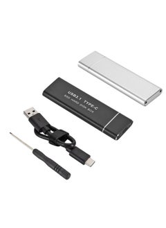 BURAQ F018C M.2 NGFF To USB3.1 SSD Solid Aluminum Type-C Mobile Hard Drive Enclosure(Black)  - Image 2