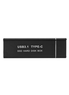BURAQ F018C M.2 NGFF To USB3.1 SSD Solid Aluminum Type-C Mobile Hard Drive Enclosure(Black)  - Image 3