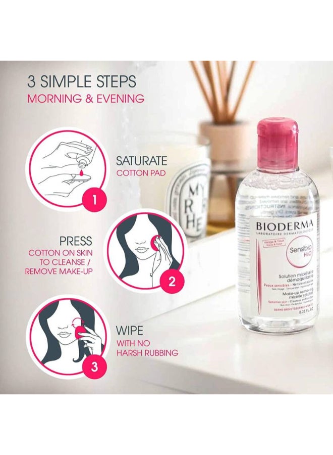 Bioderma 2-Piece Sensibio H2O Make Up Remover Set Clear - Image 3