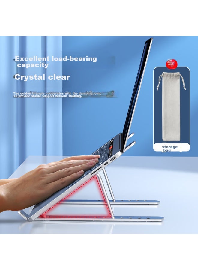 Bzbc Laptop Stand, Computer Stand, Cooling Rack, Aluminum Alloy Portable Folding Adjustable Desktop Vertical Riser Stand For Apple Mac, Lenovo Legion, Huawei Laptops - Image 4