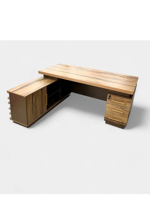 L Shape Office Desk Computer Table With Drawer 160 CM