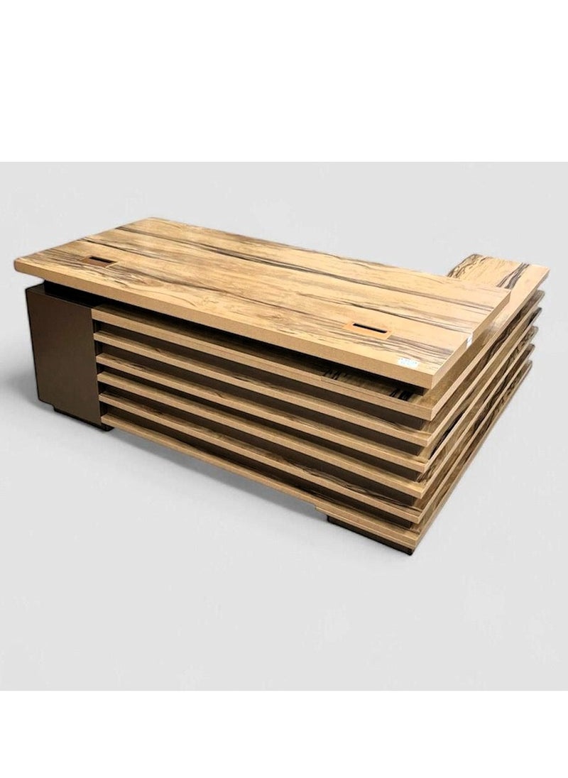 L Shape Office Desk Computer Table With Drawer 160 CM