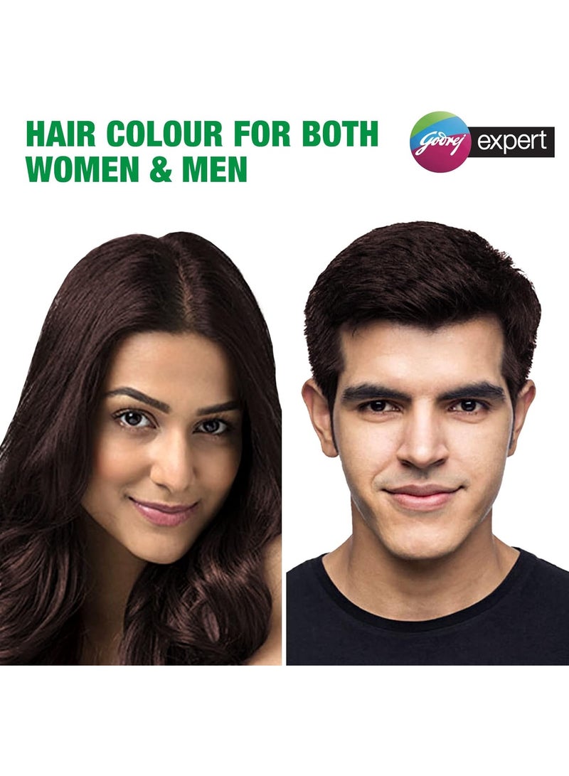 Godrej Expert Rich Creme Hair Colour Sachet - Dark Brown 4.06 (20g+20ml) | with Aloe Vera & Milk Protein | No Ammonia - Image 5