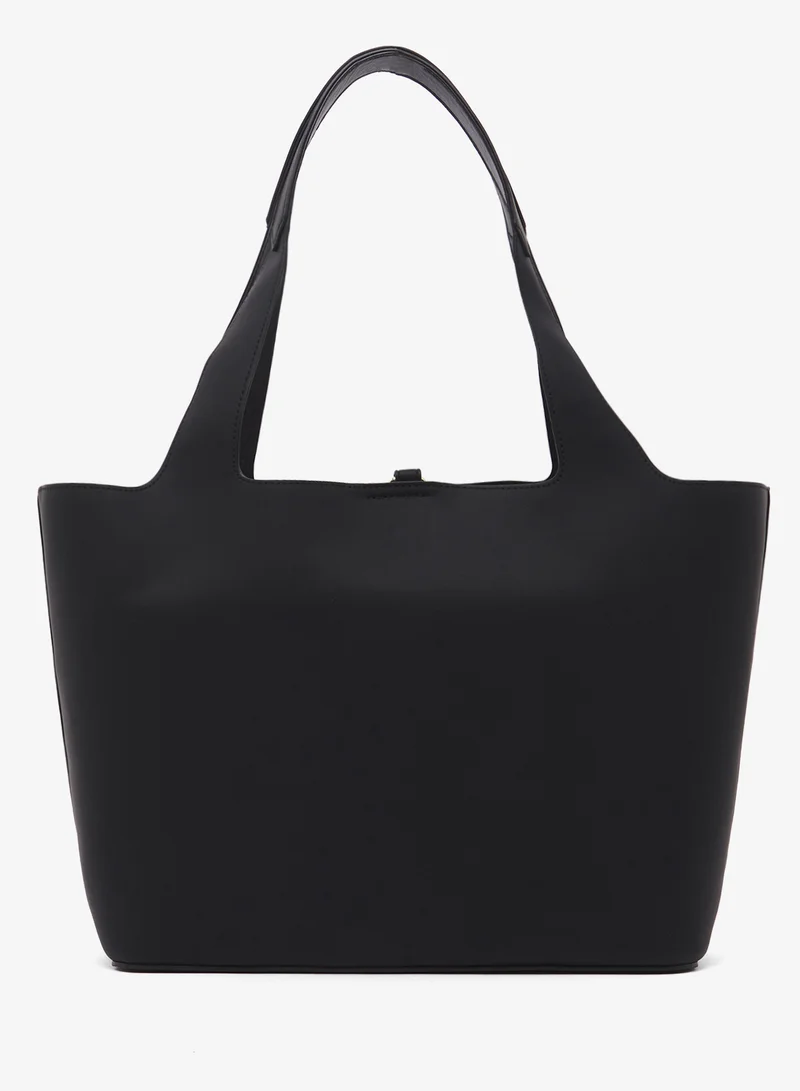 Love Moschino Logo top handle zip through shoulder bag