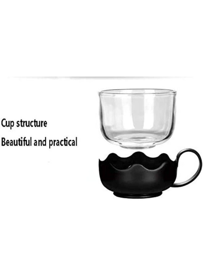 Five-Piece Glass Tea set, 1Teapot and 4 Cups,Teapot with Infuser, Home & Office Brewing Scented Tea and other Drinks - Image 5