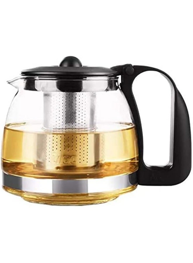 Five-Piece Glass Tea set, 1Teapot and 4 Cups,Teapot with Infuser, Home & Office Brewing Scented Tea and other Drinks - Image 3