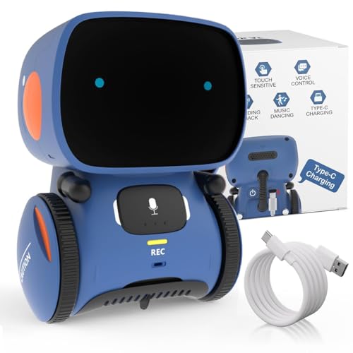 98K Robot Toys for Boys and Girls Touch and Voice Control Robots Interactive Smart Talking Robots Intelligent Partner and Teacher with Singing Dancing STEM Toy Gifts for Kids Age 3 and Up - Image 1