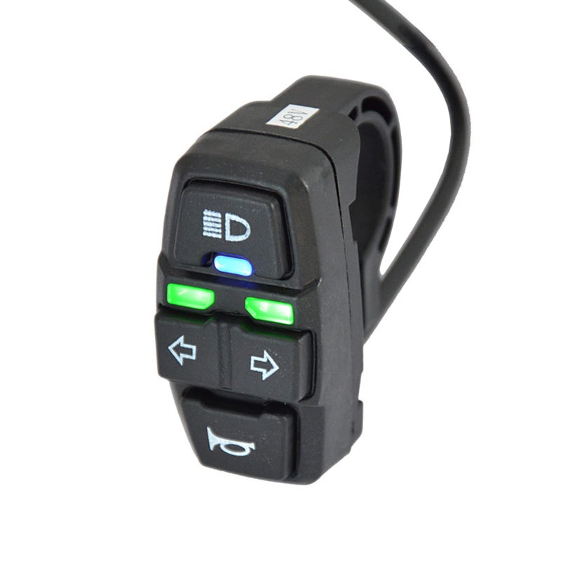 JooFn Motorcycle Head Light Turn Switch, 3-in-1 Light Horn Turn Switch Signal Button Set, Motorcycle Headlights Horn Turn ON/Off Control Switches for Scooter Electric Bike - Image 1