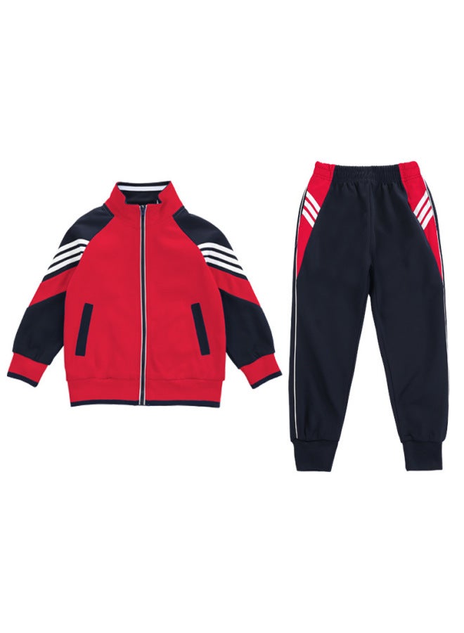 High School Kindergarten Uniforms Spring And Autumn Three-piece Set Children's Sports Suit Primary And Secondary School Uniforms Class Uniforms Campus Style
