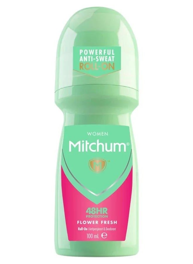 ميتشوم مزيل عرق ومضاد للتعرق برائحة الزهور المنعشة للنساء، حماية تدوم 48 ساعة، 100 مل