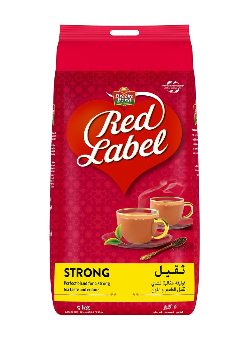 Brooke Bond شاي أسود فضفاض من ريد ليبل 5 كجم - Image 1