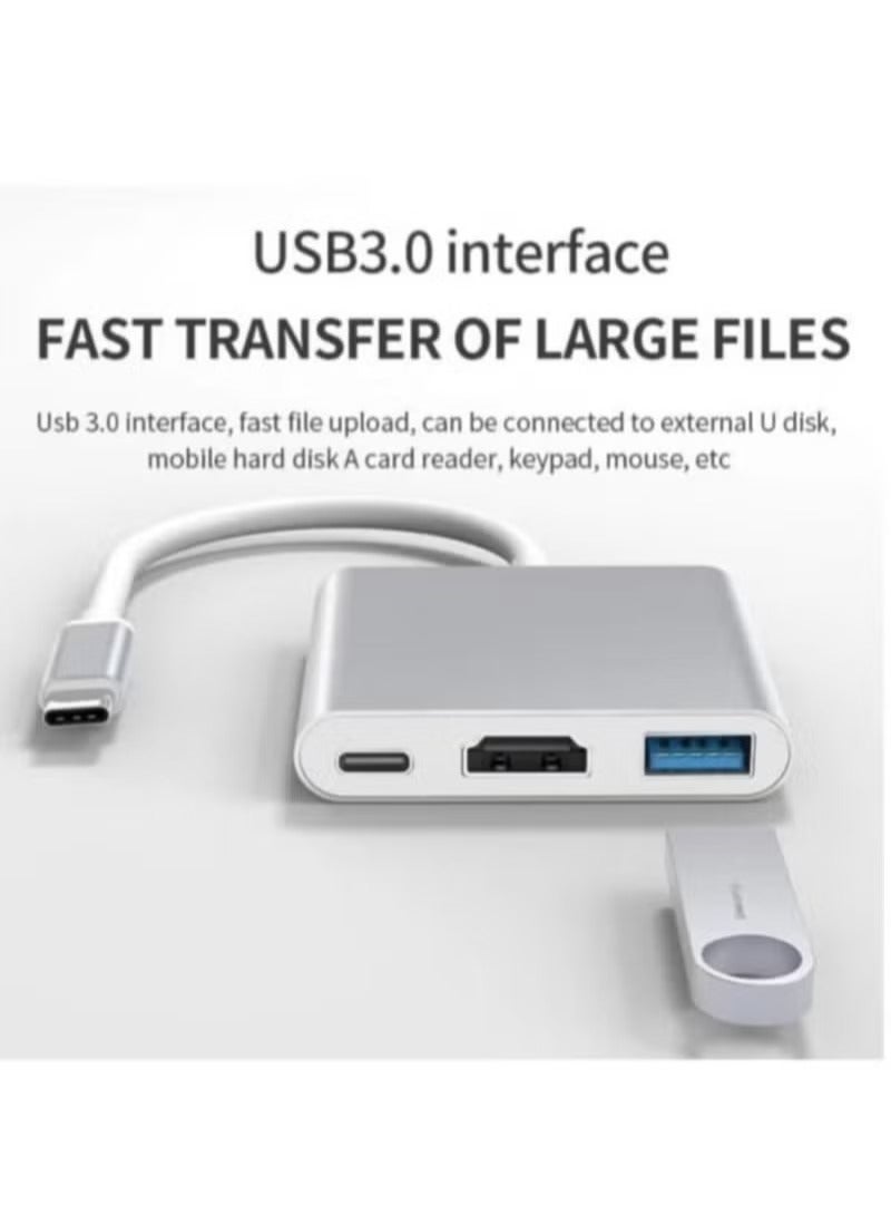 Usb-C To Hdmi ( 4K ) Usb 3.0 And Female Type-C Adapter For Macbook And Chromebook - Image 4