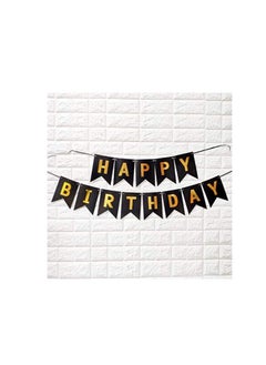Brain Giggles Brain Giggles Black and Golden Birthday Party Decoration Kit - 98 Pieces  - Image 3