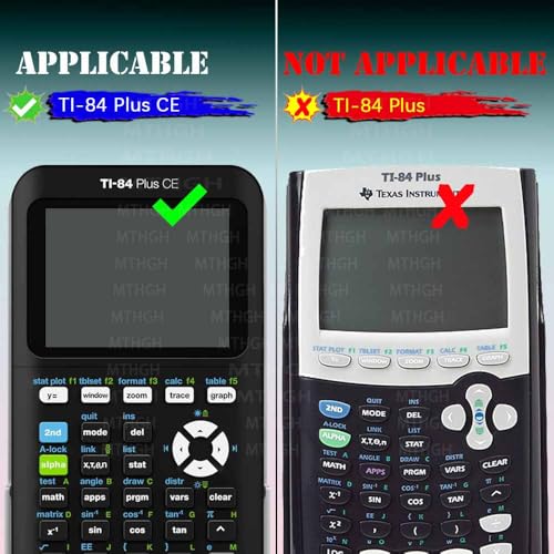 MTHGH Screen Protector for Texas Instruments TI-84 Plus Ce Graphing Calculator [2 Pcs], MTHGH Tempered Glass 9H Hardness Sensitive Touch Bubble Free Film Ultra-Thin Protective Cover - Image 2