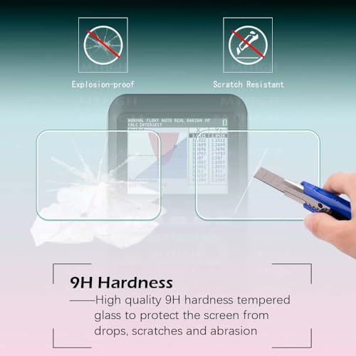 MTHGH Screen Protector for Texas Instruments TI-84 Plus Ce Graphing Calculator [2 Pcs], MTHGH Tempered Glass 9H Hardness Sensitive Touch Bubble Free Film Ultra-Thin Protective Cover - Image 4