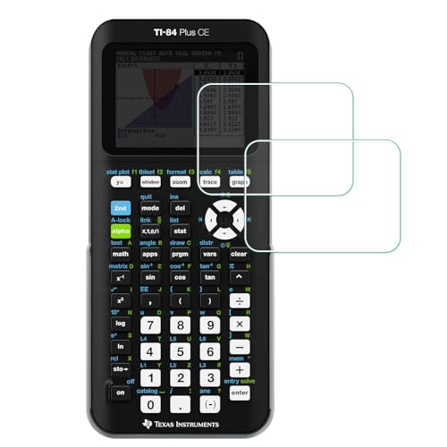 MTHGH Screen Protector for Texas Instruments TI-84 Plus Ce Graphing Calculator [2 Pcs], MTHGH Tempered Glass 9H Hardness Sensitive Touch Bubble Free Film Ultra-Thin Protective Cover - Image 1