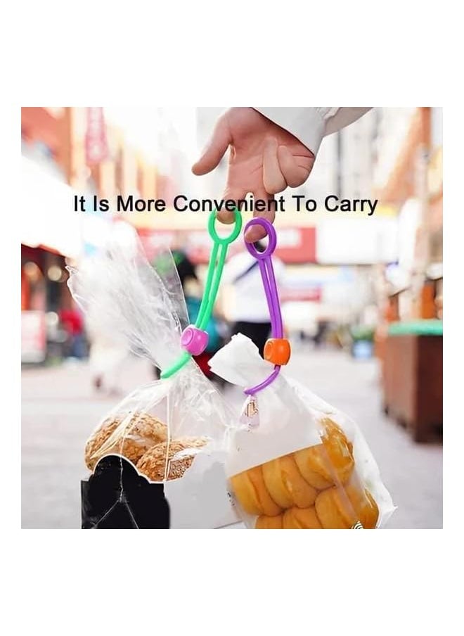 ZUOMIDIE Multi-Purpose Sealer,Reusable Zip Ties,Cable Ties, Detachable Sealing Ties For Sealing Food Bags And Organizing Wires, Bag Clips Food Clips,Cord Organizer,Bag Clips Food Clips (12Pcs)  - Image 5
