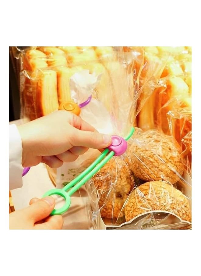 ZUOMIDIE Multi-Purpose Sealer,Reusable Zip Ties,Cable Ties, Detachable Sealing Ties For Sealing Food Bags And Organizing Wires, Bag Clips Food Clips,Cord Organizer,Bag Clips Food Clips (12Pcs)  - Image 3