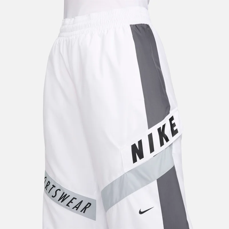 Nike white and grey Women's Sportswear High-Waisted Trousers for Women | Best Price UAE