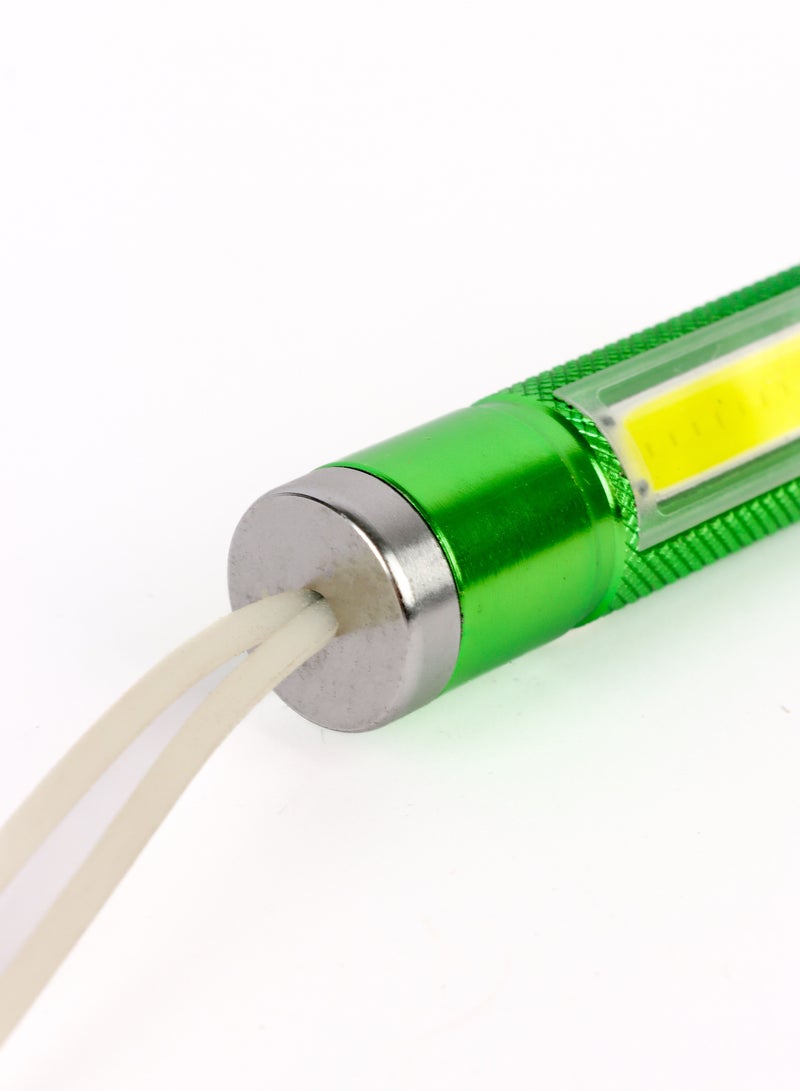 LUSTER 3pc Small flashlight with silicone hook green - Image 5