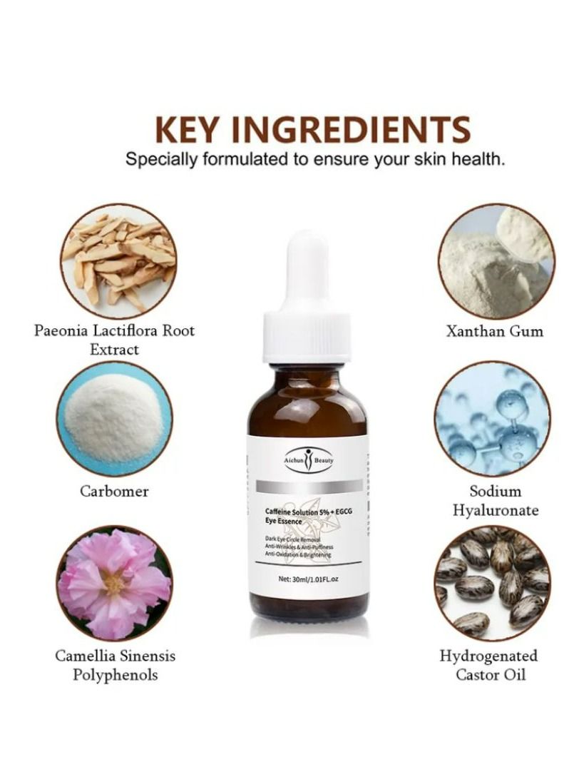 Aichun beauty Caffeine Solution 5% + EGCG Eye Essence 30ml - Image 4