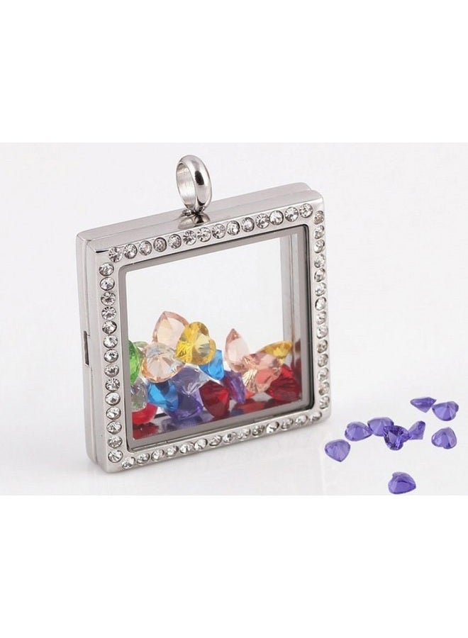 Beffy Birthstone Charms - 96Pcs 5mm Birthday Crystal Charms for Glass Living Floating Memory Locket Bracelet Pendant Necklace - Image 5