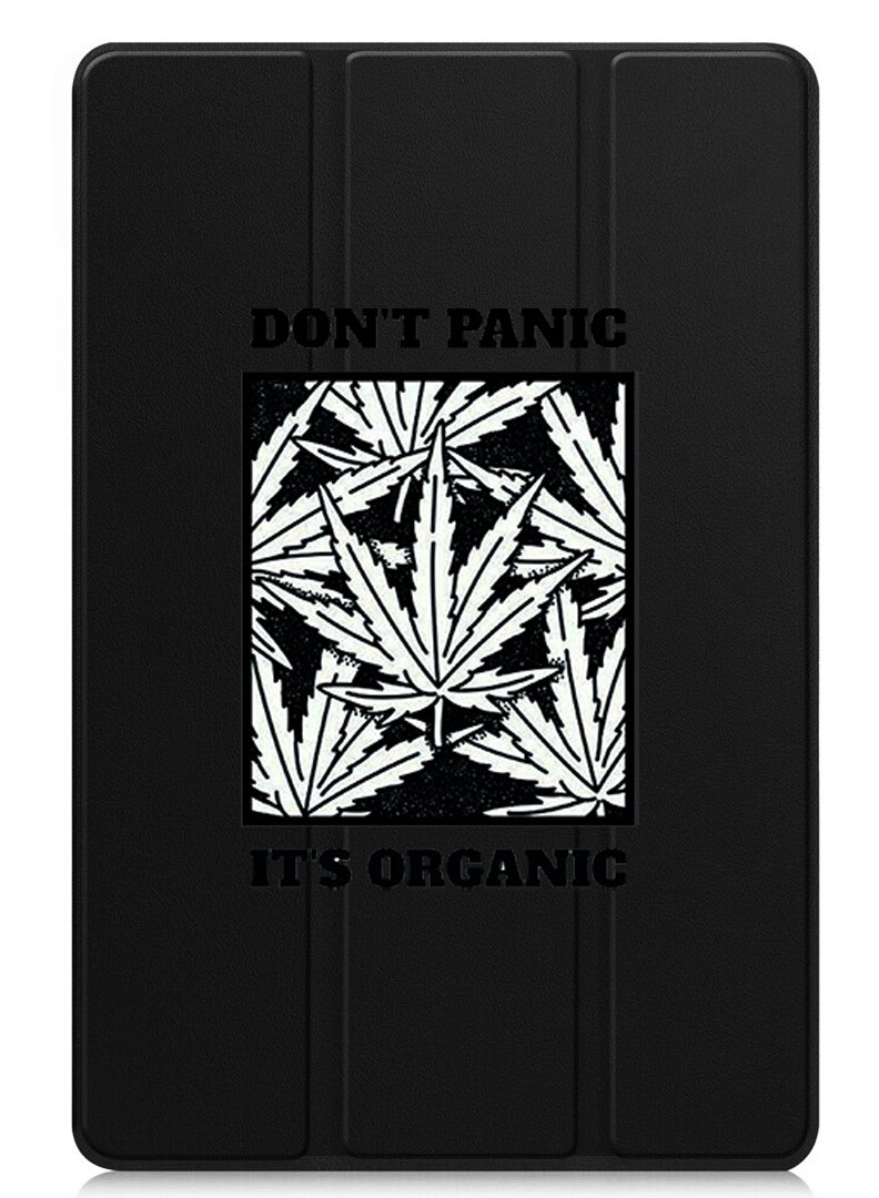 Theodor Protective Flip Case For Apple iPad Pro 11 (2024) With Trifold Stand Auto Wake Sleep Shockproof Cover Dont panic its organic - Image 1