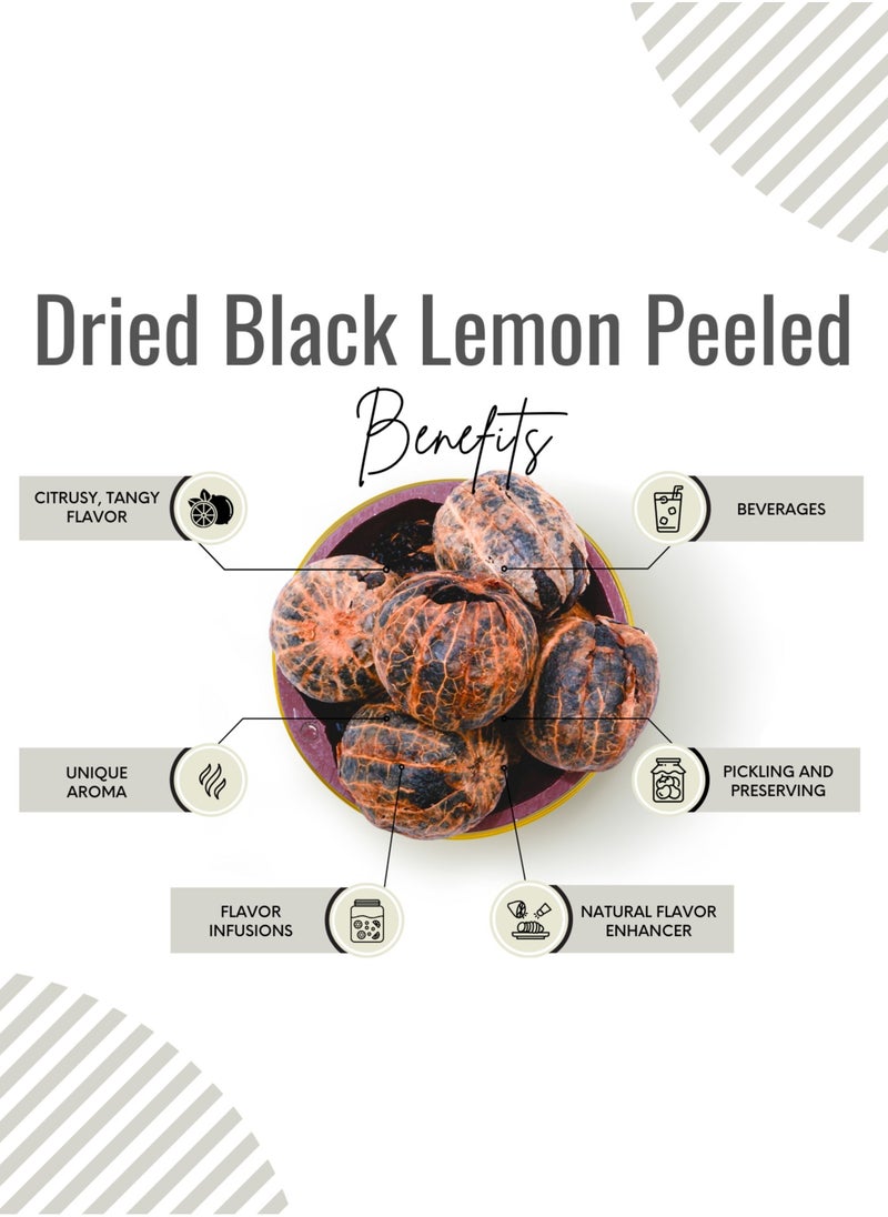 Awafi Mill Dried Black Lemon Peeled | Zesty and Tangy Citrus for Culinary Excellence  - Image 3